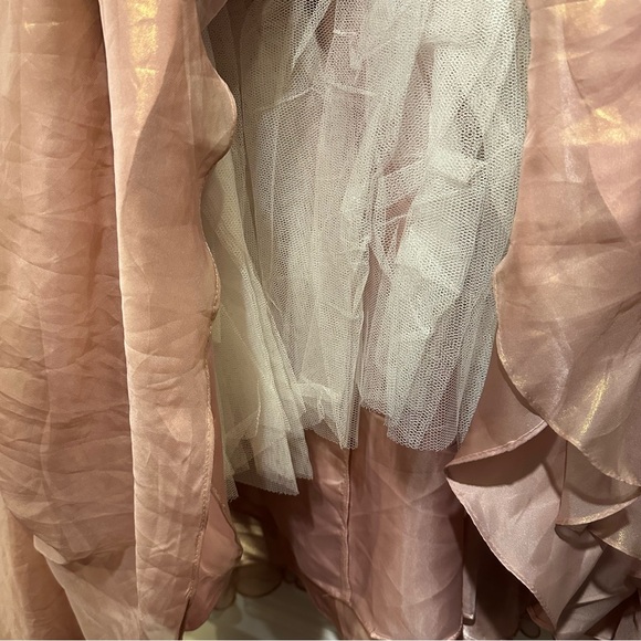 MAC DUGGAL | IRIDESCENT ONE SHOULDER ROSETTE BALL GOWN #49252 - Picture 12 of 14